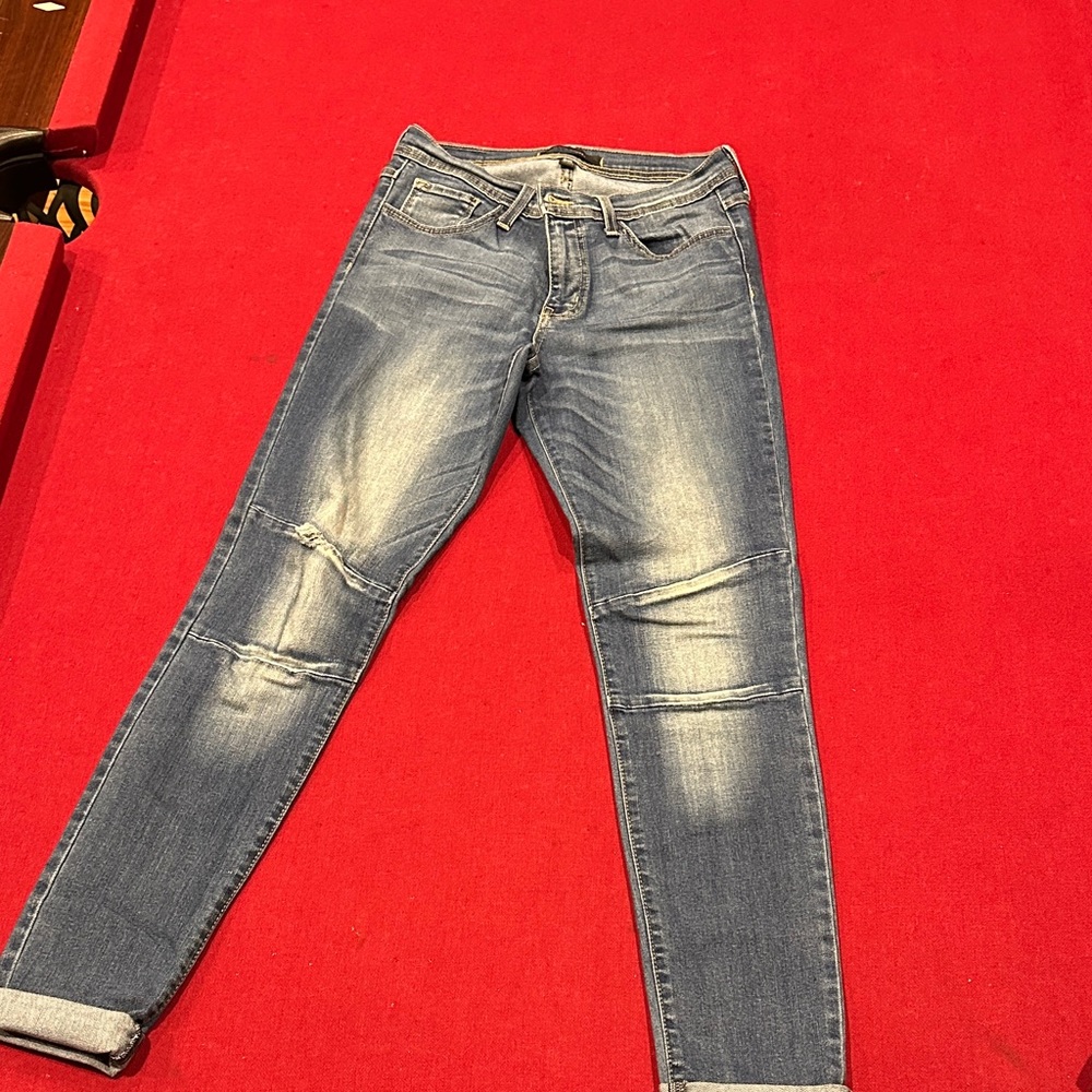 Women’s Faded Blue Skinny Jeans